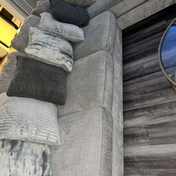 Traditional Grey Sectional Couch