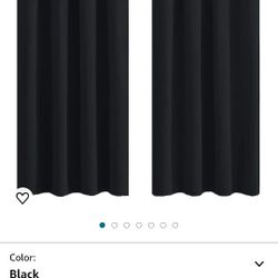 Black 52W x 72L 2 panels- Black out curtain New in Package - Thermal+ Noise Reducing Originally $155