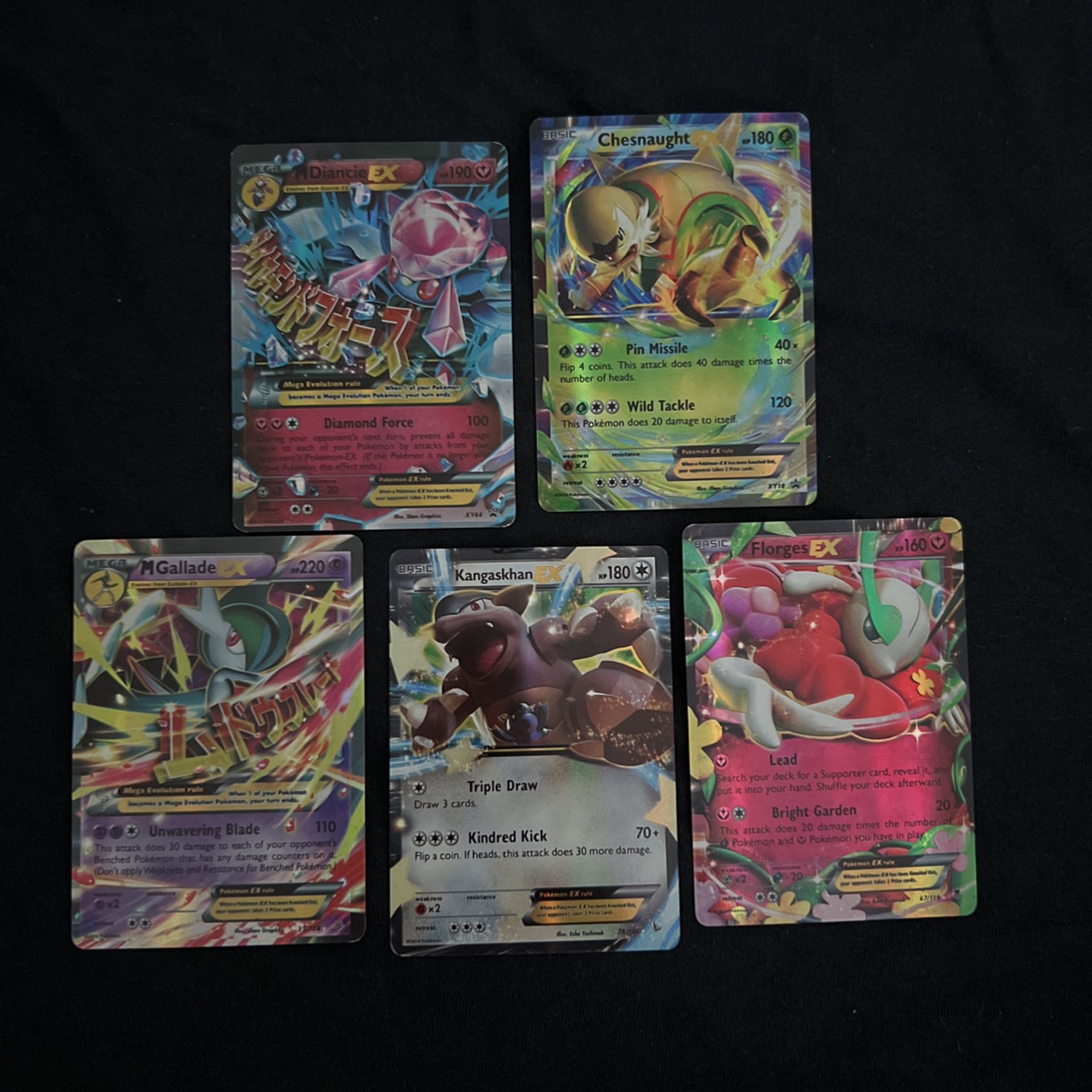 5 pokemon ex cards