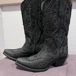 JB Dillon Black Cowgirl Boots. NWOT