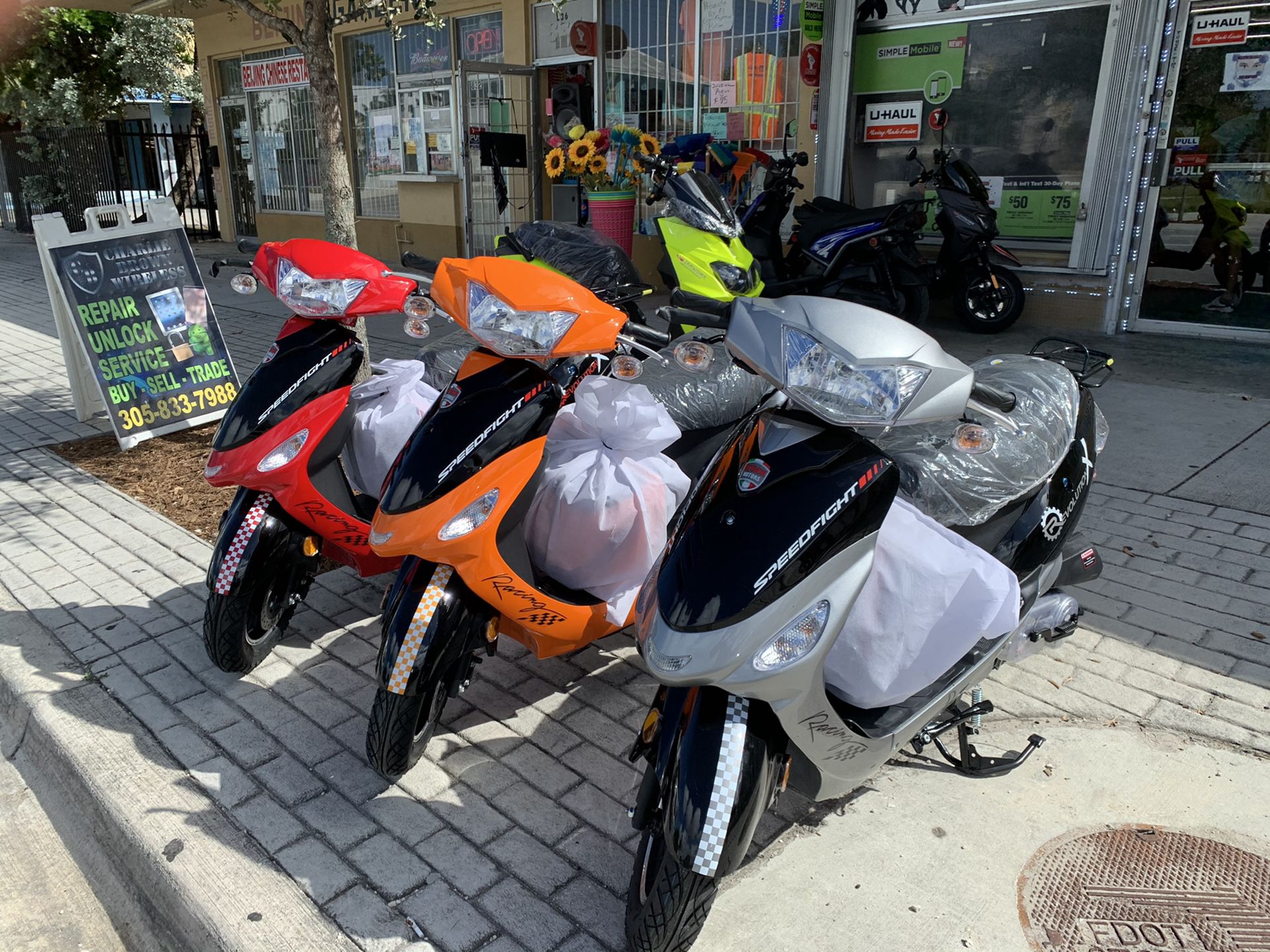 Scooters. All day. New 0 miles. 838 west Flagler Miami