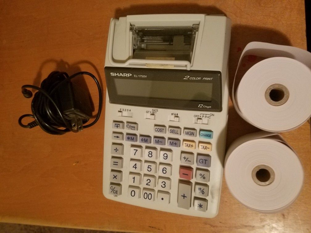 Sharp EL-1750 V calculator