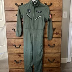 Fighter Pilot Jumpsuit Boys Costume Size 10