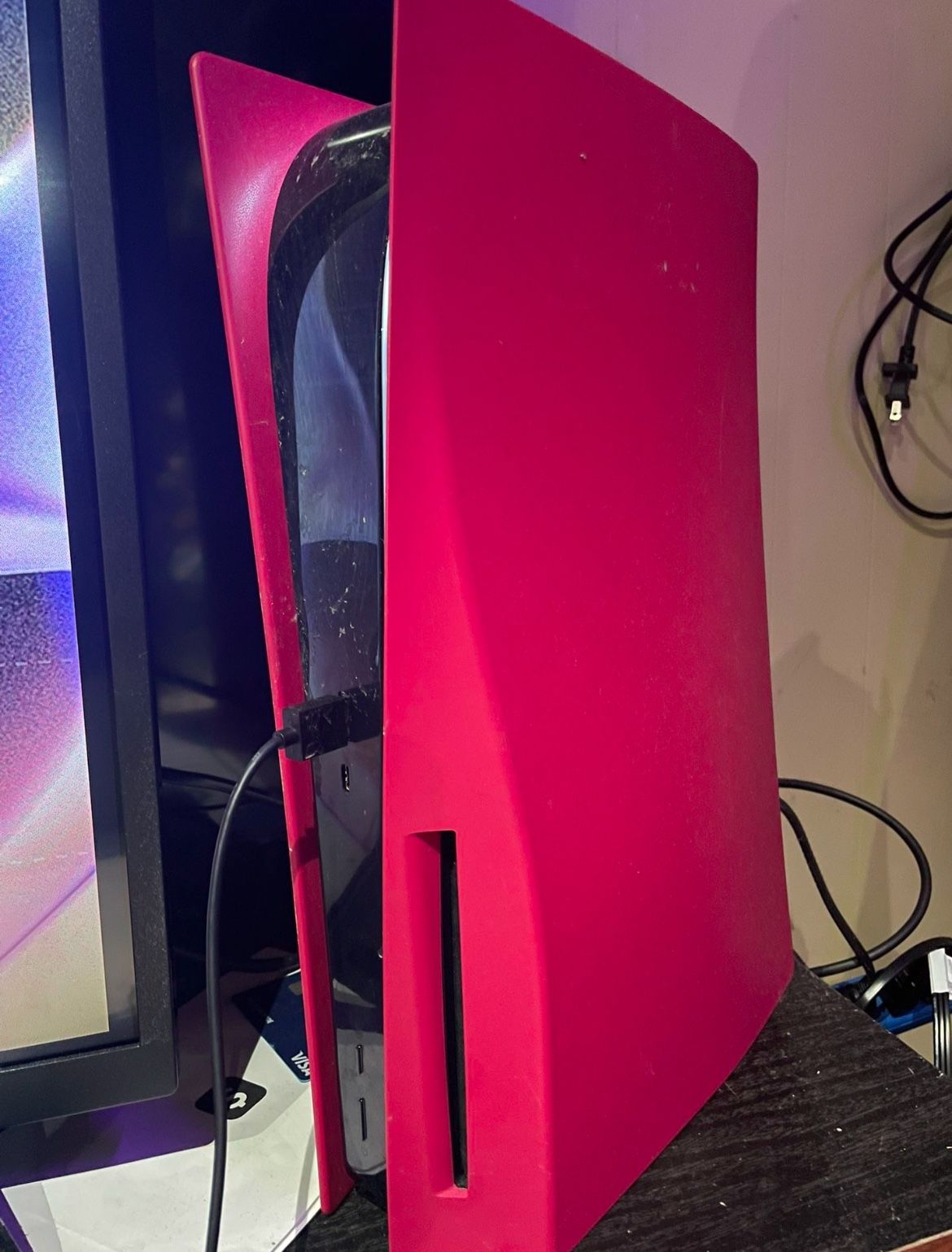 RED PS5 DISC EDITION WITH CONTROLLER