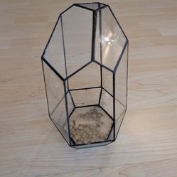 Geometric Glass Terrarium Planter