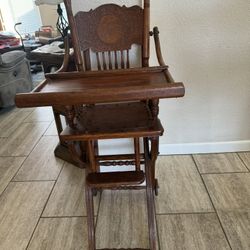 Antique Baby High Chair