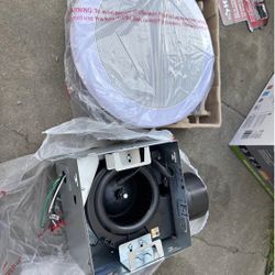 Commercial Electric 80 CFM 1.5 Sones Ceiling Bathroom Exhaust Fan with Bluetooth Speaker and Adjusta