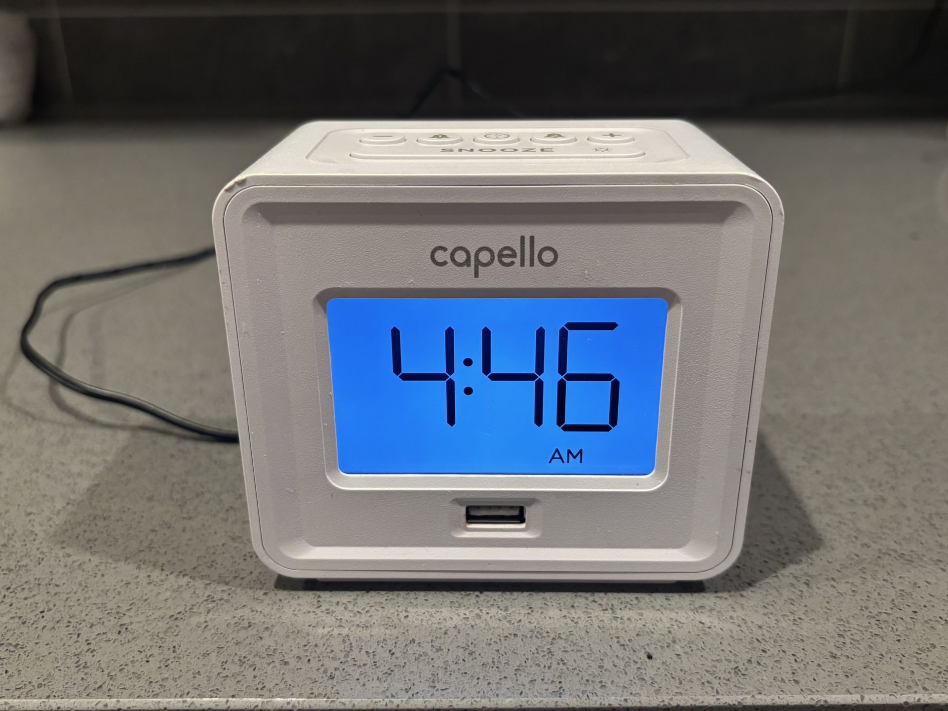  ⸻  Capello Alarm Clock with USB Charging Port – Great Condition