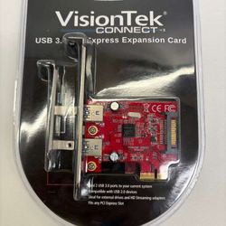New Dual Port USB 3.0 Expansion Express card 