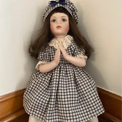 Christmas Prayer Porcelain Doll