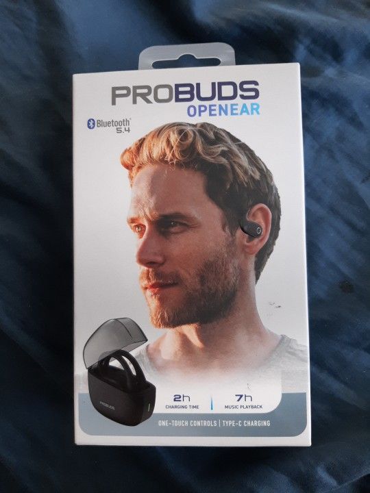 PROBUDS Open Ear Earbuds One Touch Controls 7hr Music Playback New!! Sealed!!!!!