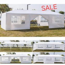 10' x 30' Large Canopy Waterproof Party Tent Outdoor Tent 8 Sides White, Outdoor Event Carpa For Sale