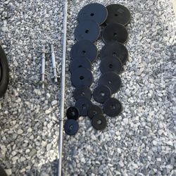 Gym Weights Bars Squat Reck Bench 