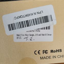 Mini SE Drone 2 Way Charger With 2 Rechargeable Battery