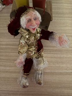 Collectible Jester Elf Doll Figure