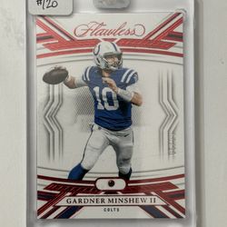 2023 Panini Flawless Ruby #27 Gardner Minshew II #/20 (Sealed)