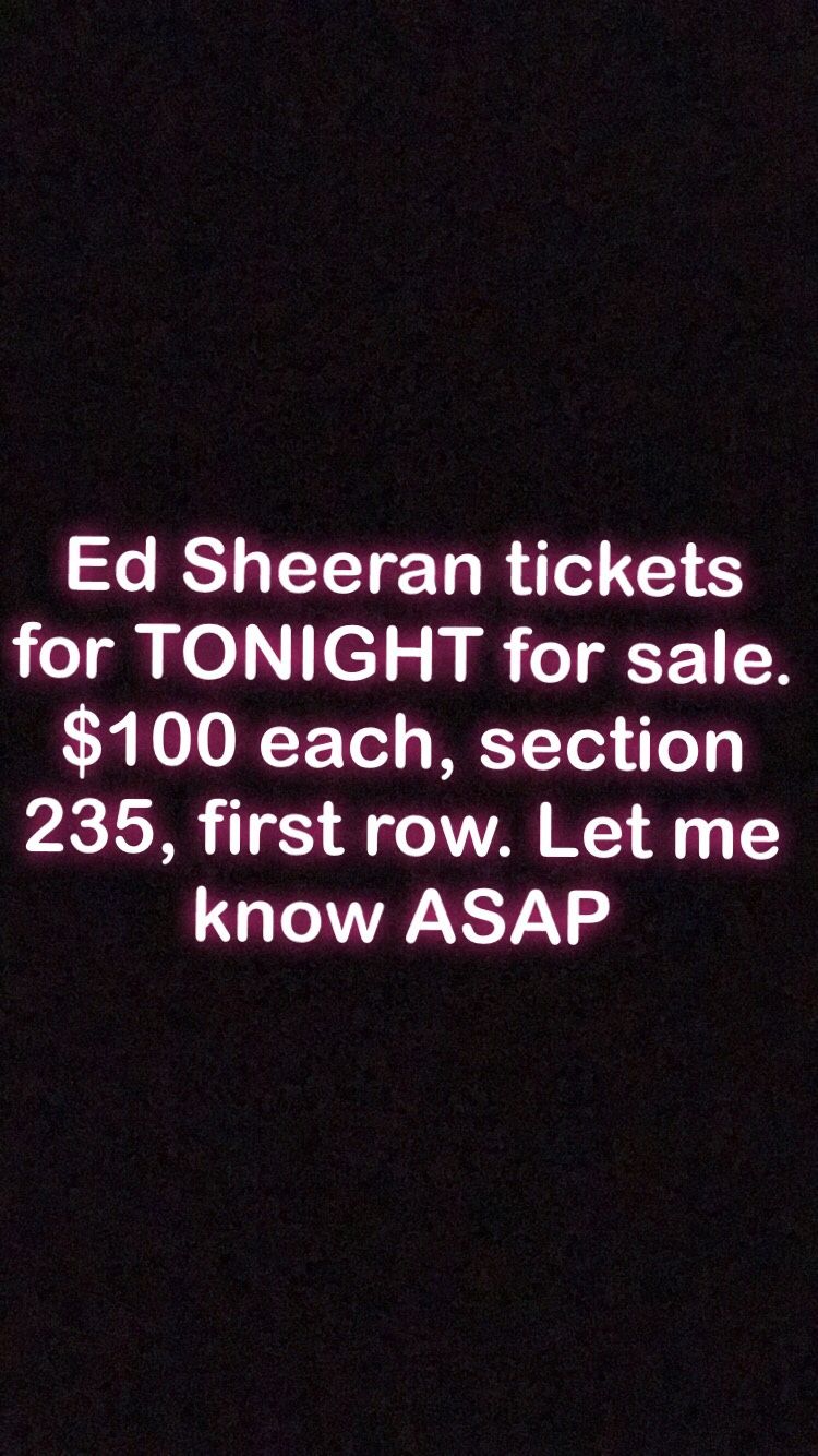 Ed Sheeran concert