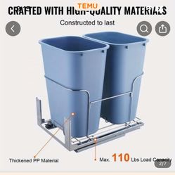 Under Sink Pull Out Trash Can Kit 