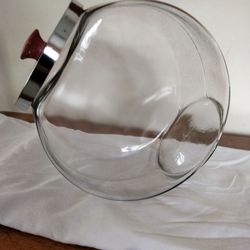 Mid Century Modern - Glass With Lid Canister