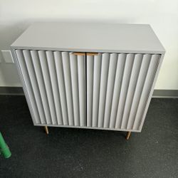 2 Shelf Dresser- Gray