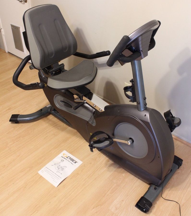 Cybex CR350 Recumbent Sit Down Exercise Bike Stationary Workout