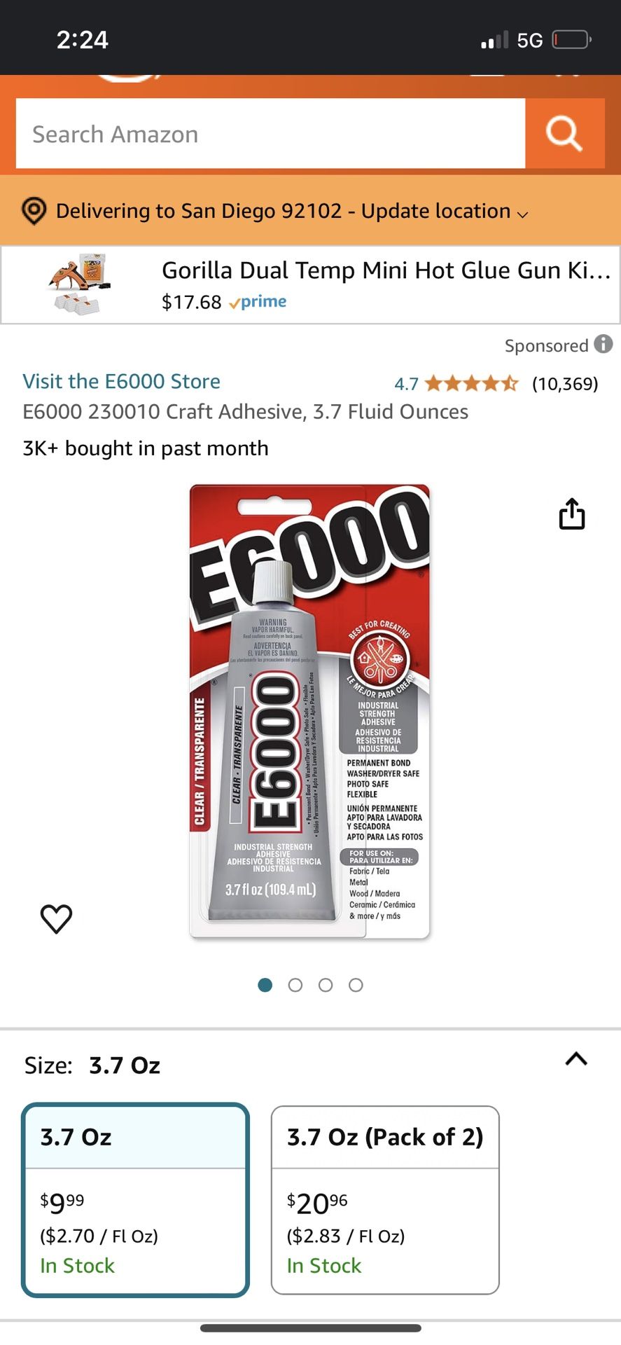 E6000 Glue Adhesive Craft