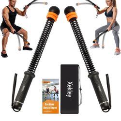 Ropeless Battle Ropes with Weighted Springs, Portable Cordless Battle Ropes for Home Gym,