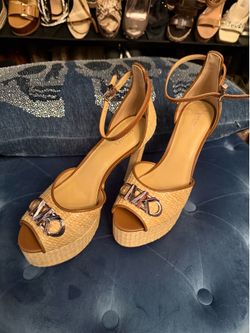 Michael Kors Raffia platforms