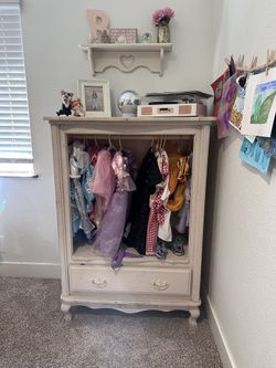 Standing Dresser Converted To Armoire dresser