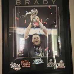 Tom Brady Auto 16 By 20 
