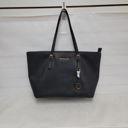 New No Tag Michael Kors Jet Set Travel X Large Black Tote Handbag