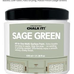 Sage Green - Chalk It Paint 21.3 Ounces -2 For Price Of 1