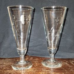 Princess House Heritage Crystal Pilsner Glasses. Set Of 10!