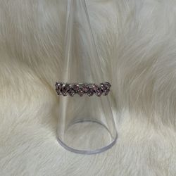 Rose Quartz In Sterling Silver Size 8