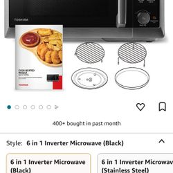 Toshiba 6 in 1 Inverter Microwave, Air Fryer 