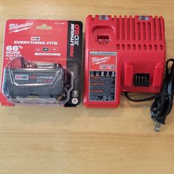 Milwaukee M18- 5.0 Battery & Charger- Brand New