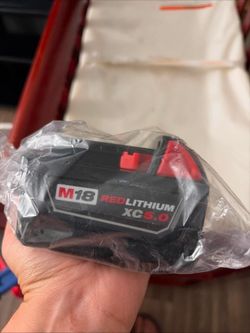 M18 5.0 battery and charger