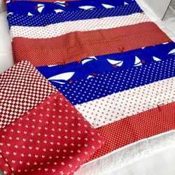 Quilt With Pillow Sham Handmade, 35x42