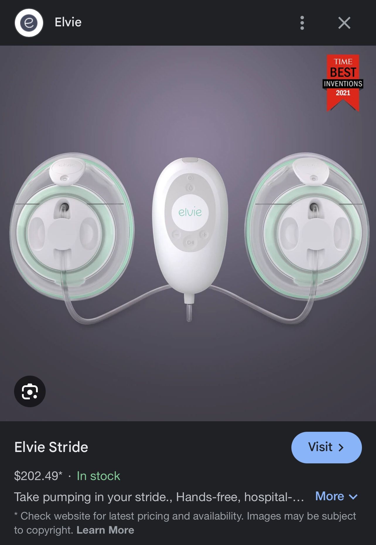 Brand New Elvie Portable Breast Pump