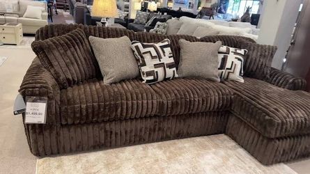 MIDNIGHT-MADNESS CHOCOLATE 2-PIECE RAF SECTIONAL 💐💐$49 down payment