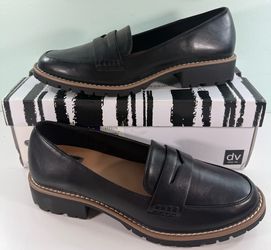 NEW DV by DOLCE VITA Women's Crisp Lug Loafer - Black