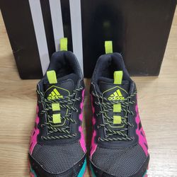 Adidas Adiprene Traxion Adiware Women 7 Running Shoes Black Pink Yellow Teal