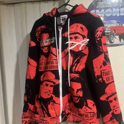 RARE Asaali THAT’S A AWFUL LOT OF COUGH SYRUP Red Hoodie Pablo Escobar Chapo - Large