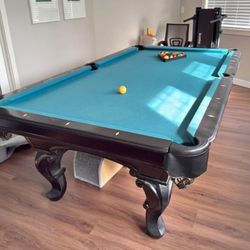 Pool Table ( Free Delivery & Set Up & New Color Felt Of Your Choice ) 
