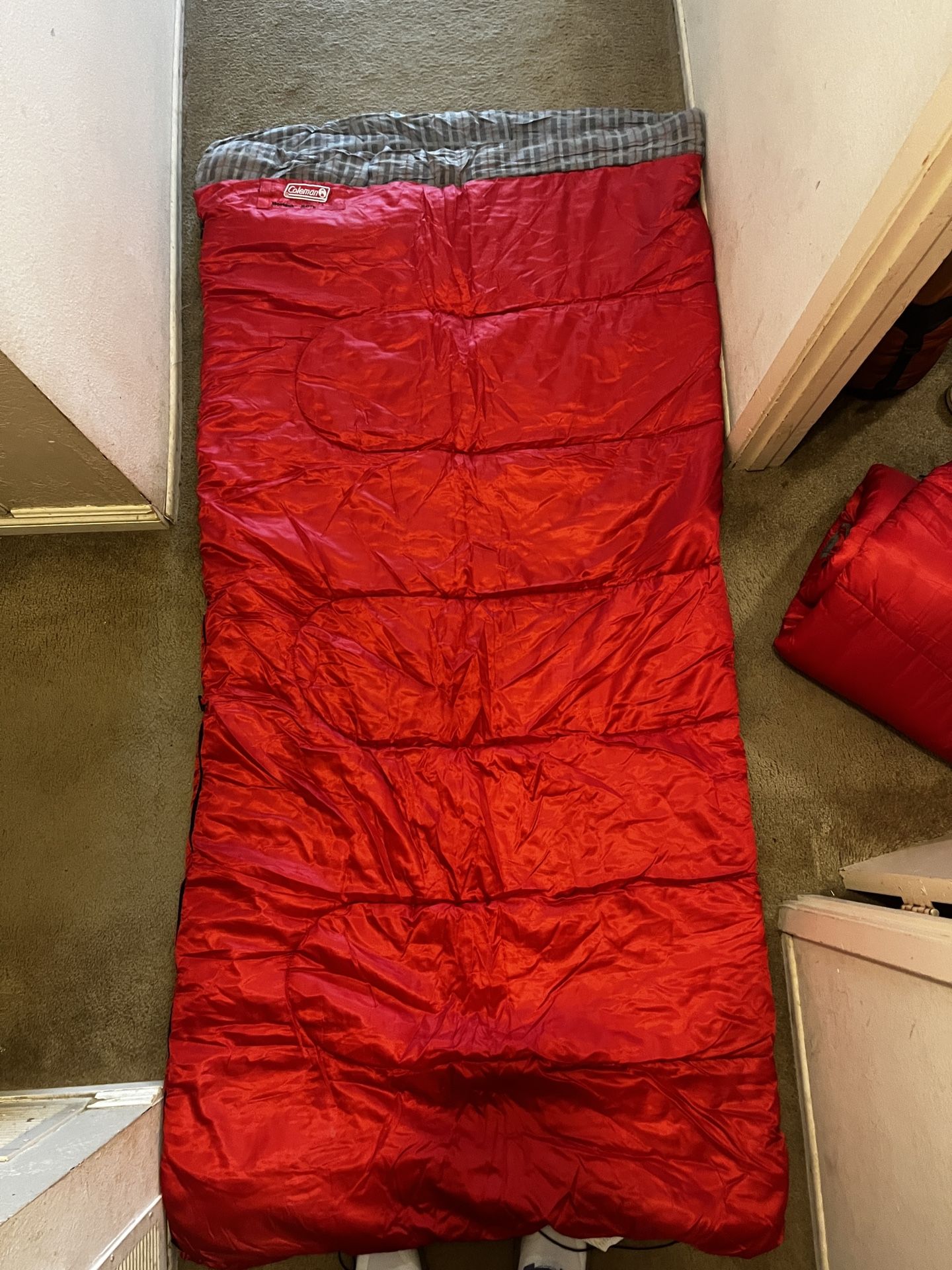 2 Coleman 20 Flannel Sleeping Bags 