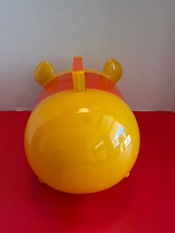 Vintage Disney Winnie the Pooh Plastic Organizer Case Bank