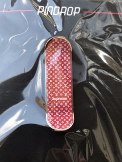 CUSTOM SUPREME X LOUIS VUITTON PIN
