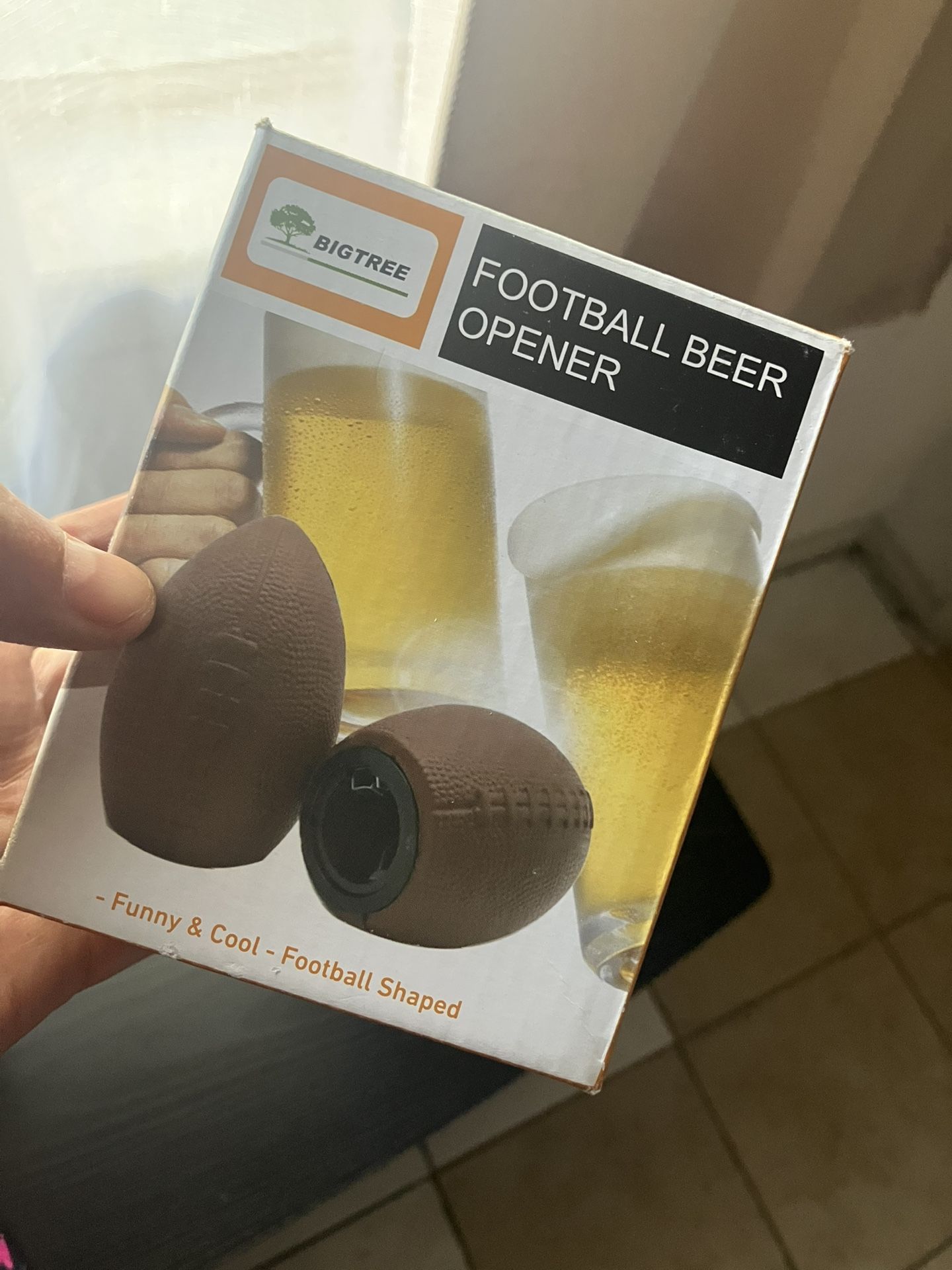 $5, New Football Shaped beer opener 