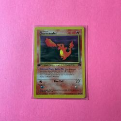 1st Edition Charmander 50/82 Pokemon Card from Team Rocket