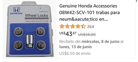 Honda Wheel Lock !!New!!